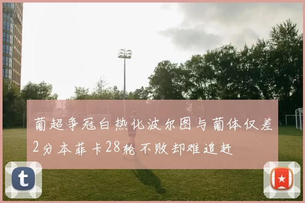 葡超争冠白热化波尔图与葡体仅差2分本菲卡28轮不败却难追赶